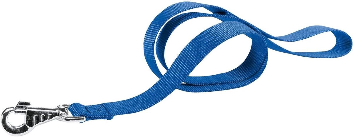Hondenriem - Hondenlijn - Veilig uitlaten - Metalen sluiting - 2x120 cm - Blauw