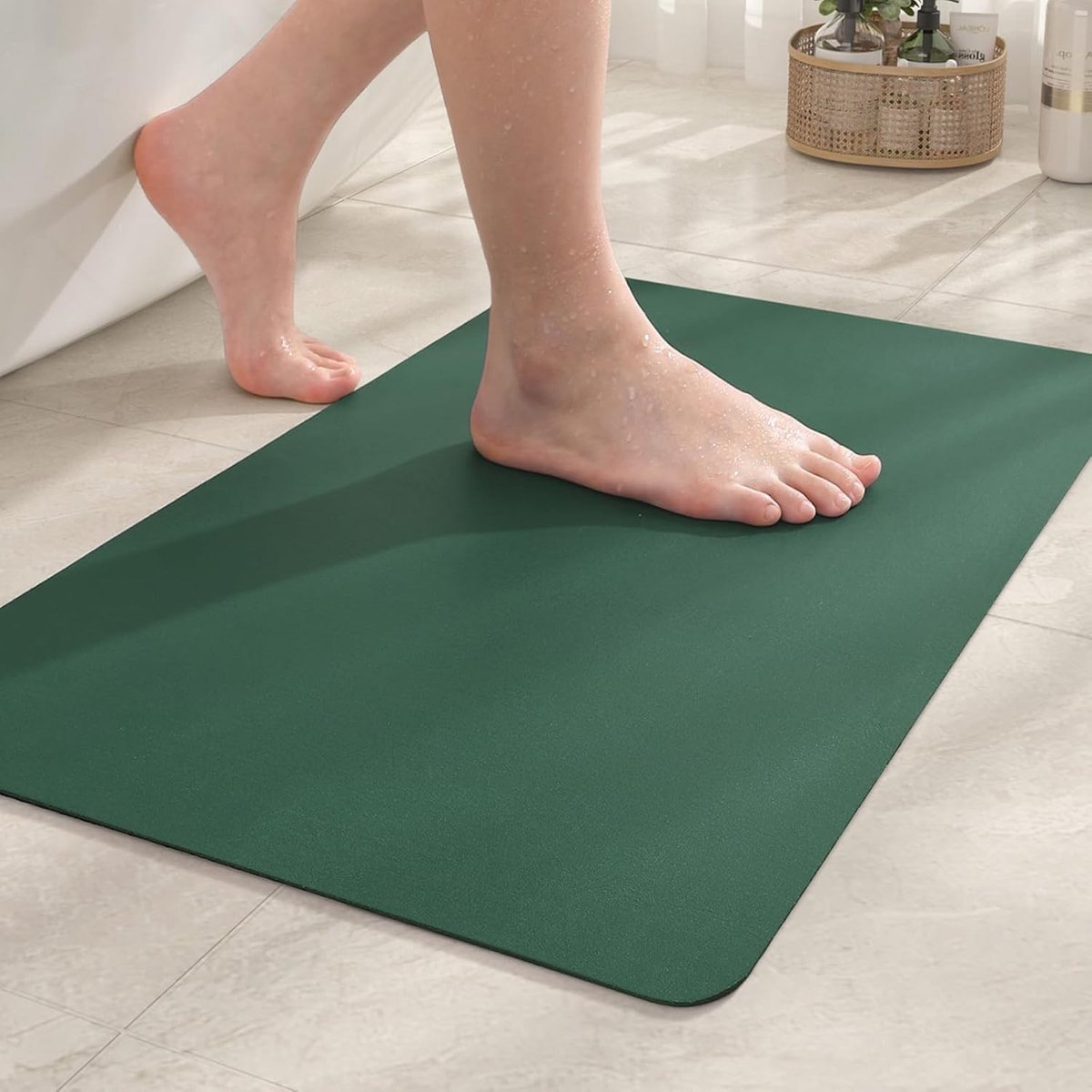 Diatom Badmat 44x70cm, Sneldrogend en Antislip, Super Absorberend en Wasbaar, Duurzame Badkamer Tapijt voor Veiligheid en Comfort