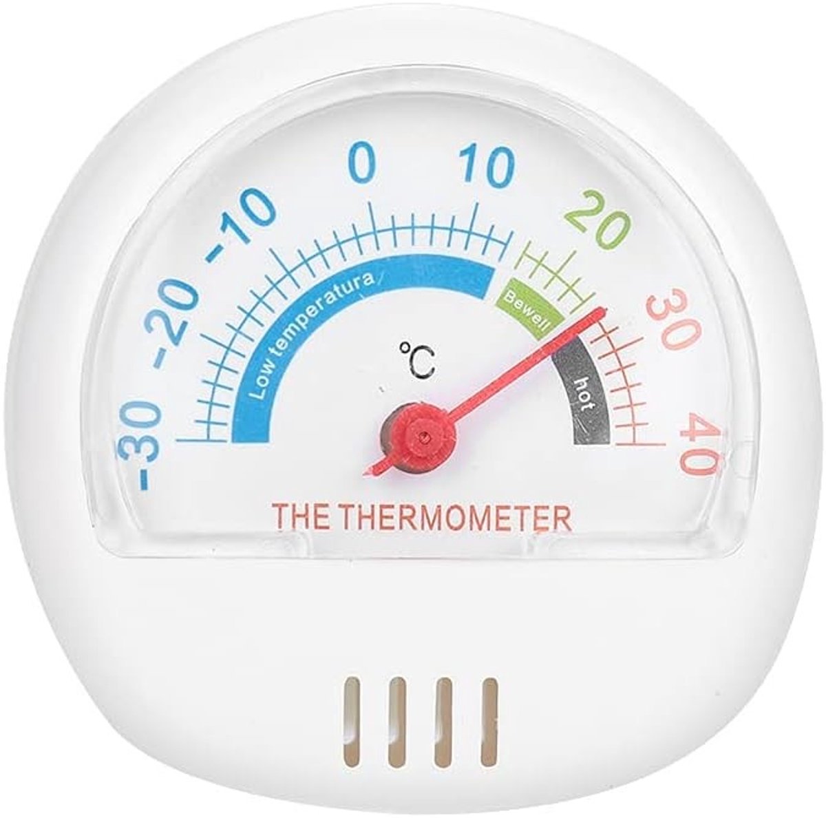 Grote Dial Mechanische Thermometer voor Koelkast en Vriezer, Nauwkeurige Temperatuurweergave, Ideaal voor Voedselbewaring