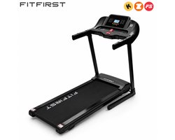 FitFirst® Runner 1-12km/u - Zeer Stabiele & Inklapbare Loopband Voor Thuis - Hellingsfunctie tot 5% - Met Apps - FitShow, KinoMap & Zwift - Ruim Loopoppervlak