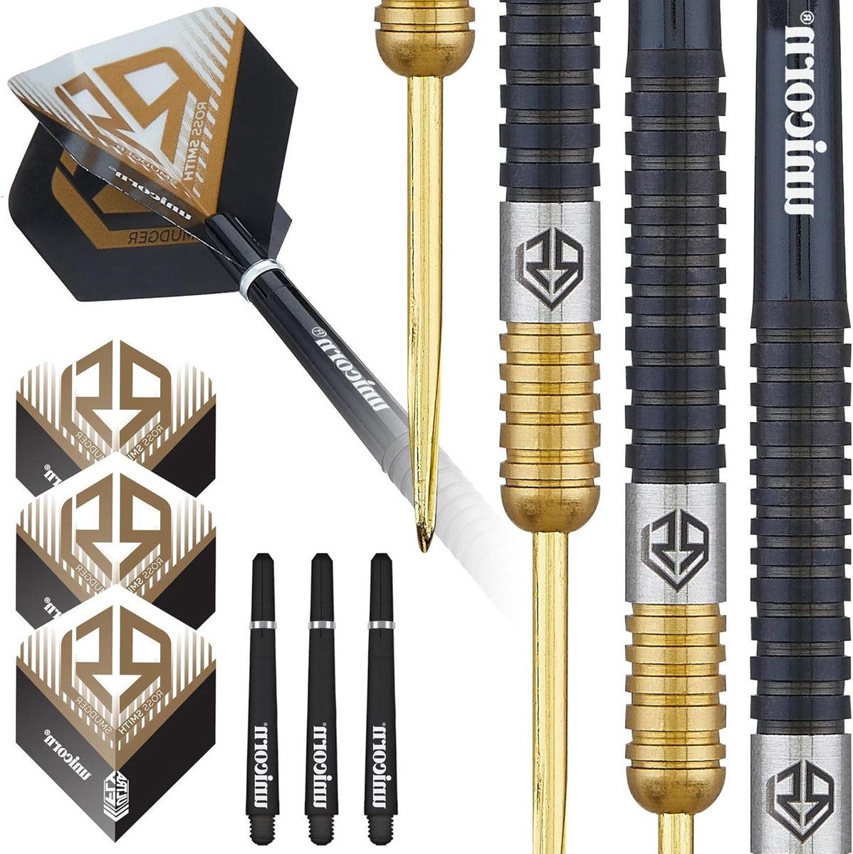 Dartset - Pijltjes set - Precisie Werpen - 90% Tungsten - 20 gram - Zwart Goud