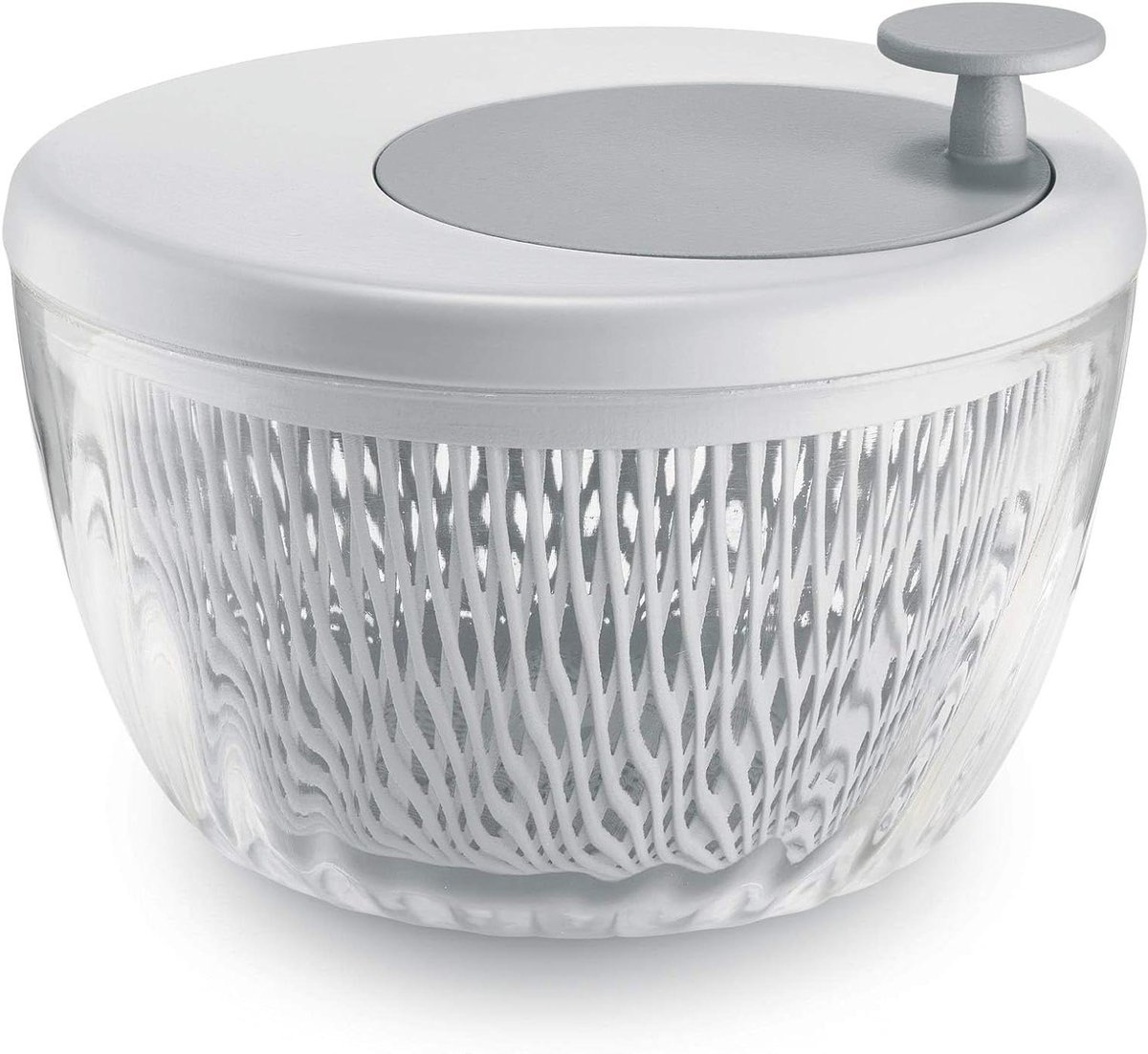 Salade Centrifuge - Groente Droger - Verse Salades Maken - Vers Houdend Deksel - Ø 26 x 19 cm - Wit