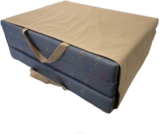 Opvouwbare Gastenmatras 3-Delig voor Camping en Logeerpartijen - 195x60x9 cm van Merkloos — afbeelding 5