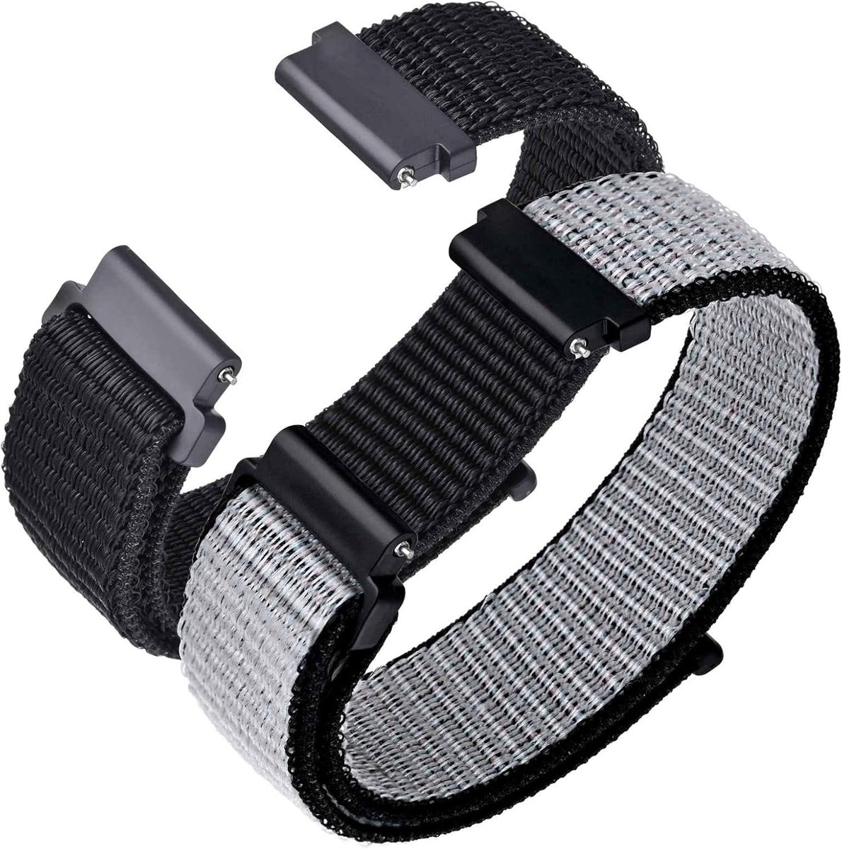 Thijox - Nylon Sporthorlogebandjes met Snelsluiting, Verstelbare Vervangende Band voor Horloge, 16mm - 24mm, 2 Stuks, Huidvriendelijk en Comfortabel