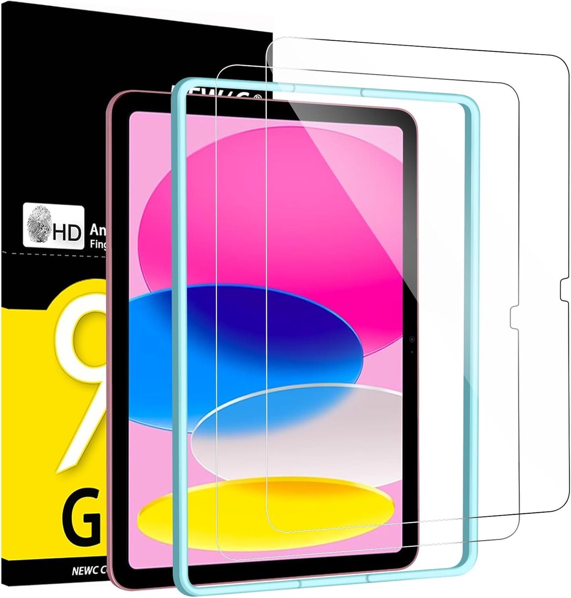 Thijox - 2 Stuks Screen Protector voor iPad (A16) 11e Generatie 2025, 10e Generatie 10,9 inch, Gehard Glas, Ultra Transparant, Ultra Resistenter, 0.33
