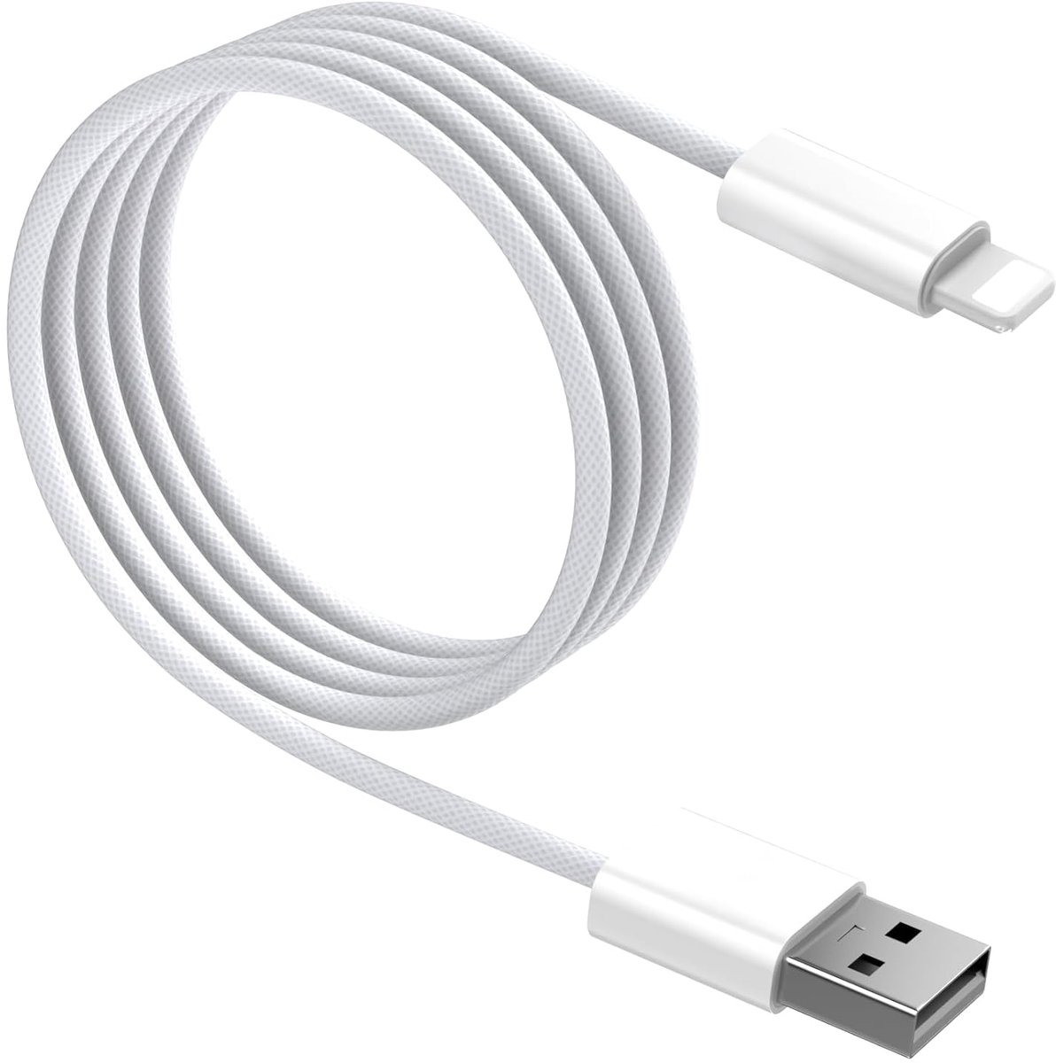 Thijox - Carplay Kabel Datakabel 1 m, Snellaadkabel 2,4 A USB A naar Lightning voor iPhone 14 13 12 11 Pro Max Mini XS XR, Oplaad- en Gegevenssynchron
