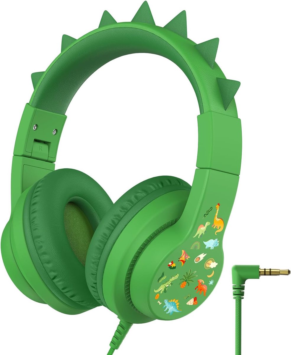 SnelShoppen - iClever Kinderhoofdtelefoon - Veilige 85 dBA Volume - HS19S Stereogeluid - Over-Ear Hoofdtelefoon - Opvouwbare Bekabelde 3,5 mm - Perfec