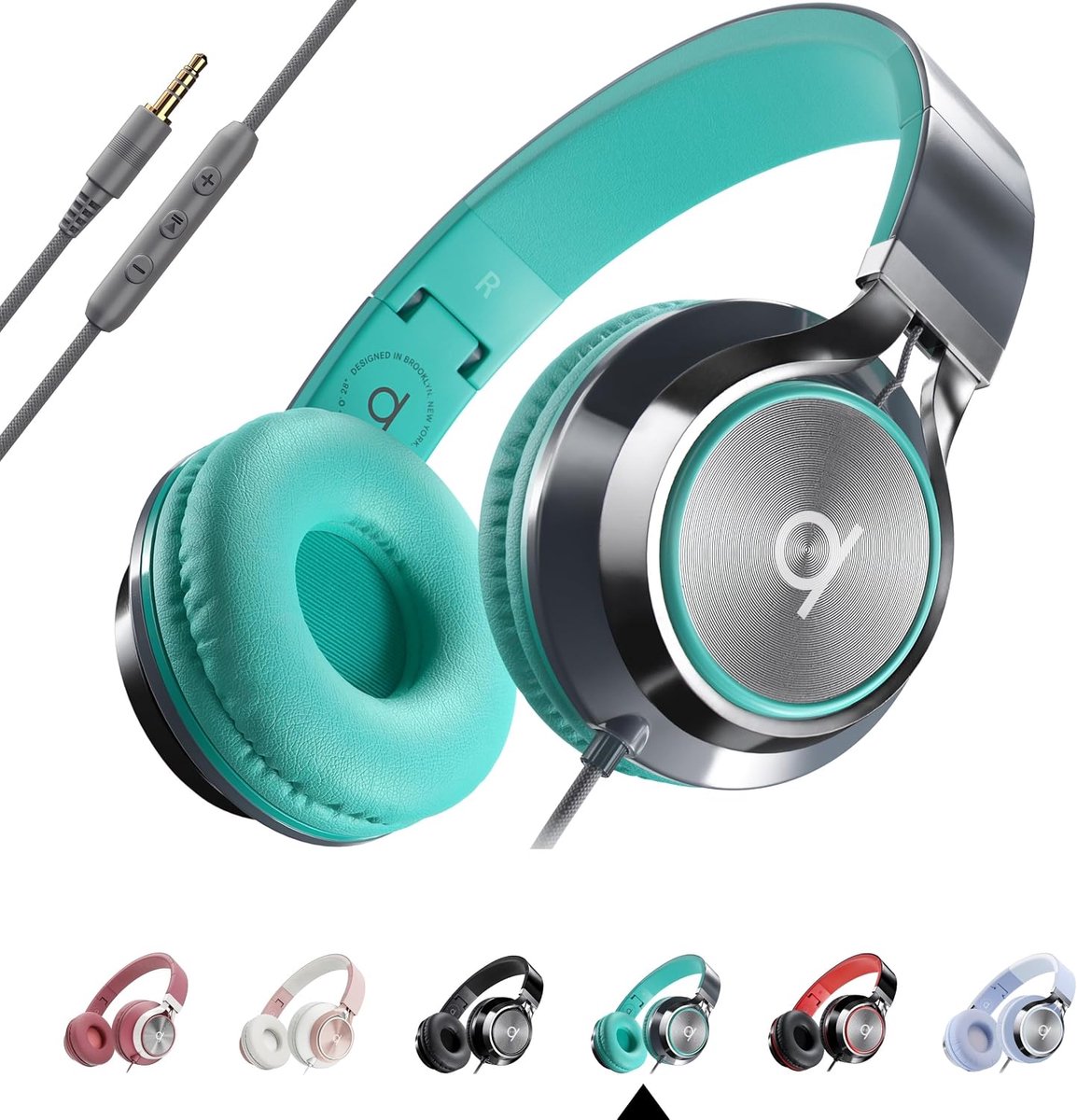 Thijox - CL750 Premium Bekabelde On Ear Hoofdtelefoon met Microfoon, Comfortabel Geluid Isolatie Design, 3.5mm Aux Hoofdtelefoon voor Laptop, PC, Mobi