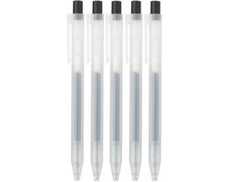 Thijox - Moma Muji Gel Ink Balpen 0,5 mm Zwart - Smooth Writing - Japanse Import - Perfect voor School, Kantoor, Creatief Schrijven