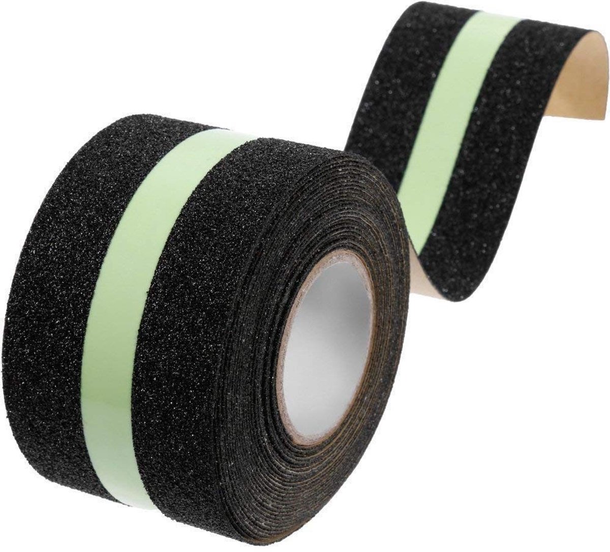 Dailygoods- Antislip Tape - Glow in het Donker - 50 mm x 5 m - Antislip Tafelkleed - Antislip Tapijt - Weerbestendig - Schurende Grip - Veiligheidstape