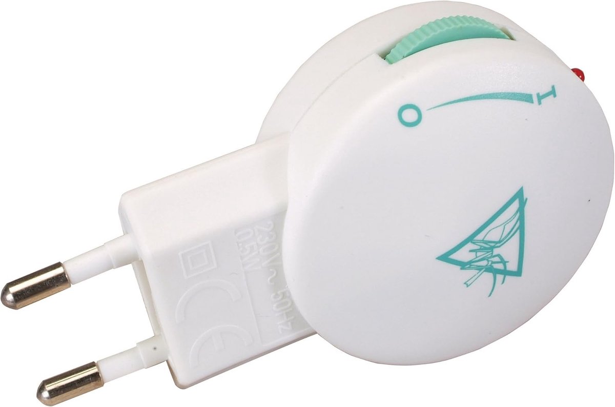 Thijox - Draagbare Ultrasone Muggenverjager - Elektronische Muggenafweer voor Binnen & Buiten - Effectieve Anti-Muggenbescherming - Wit - Ideaal voor