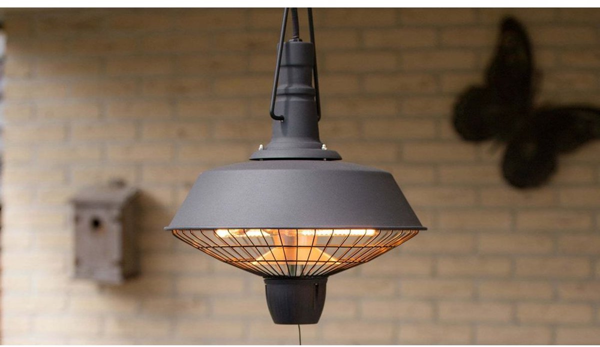Sunred Indus Bright 2100 W - Hanging Patio Heater - Black