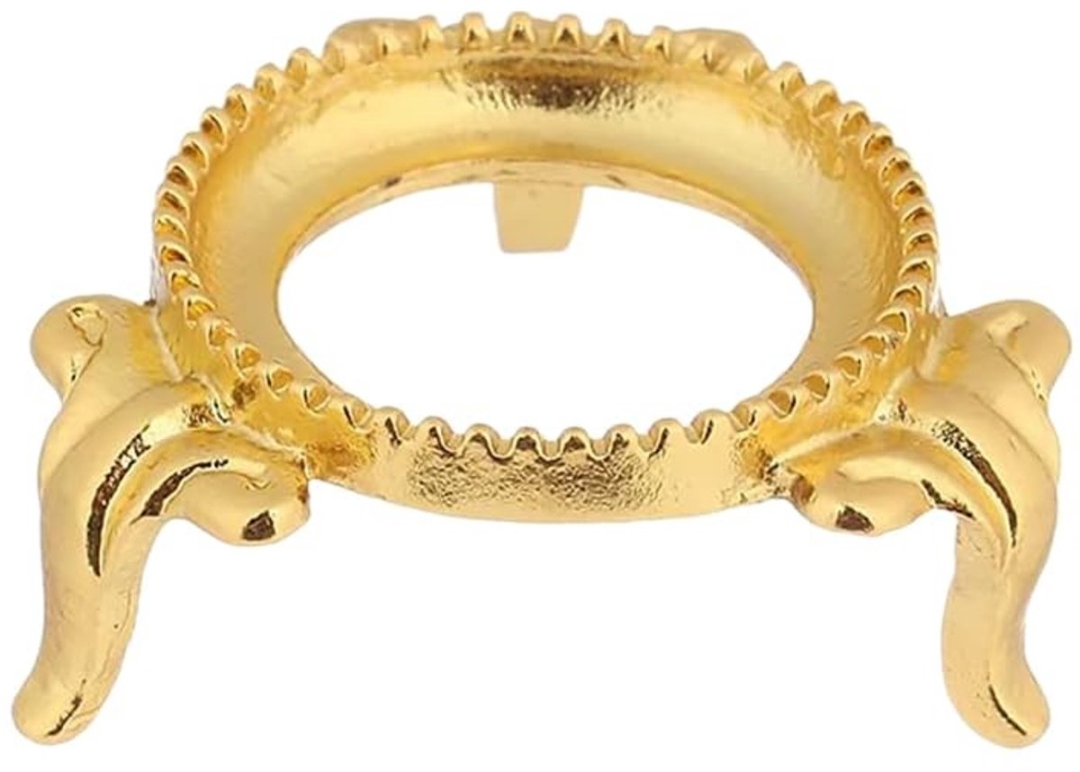 Dailygoods- Kristallen Bal - Decoratieve Basis - Gouden Houder - Stabiele Beugel - Geschikt voor 3-6 cm Ballen - Hoogwaardig Vakmanschap - Baldisplaystandaard