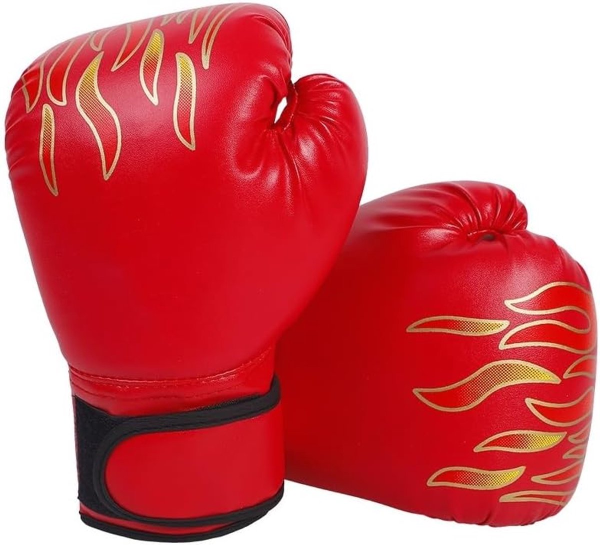 SnelShoppen - Kinderen Kickbokshandschoenen Muay Thai voor Jongens en Meisjes 3-8 Jaar Rood EVA Hoes Ergonomisch Ontwerp