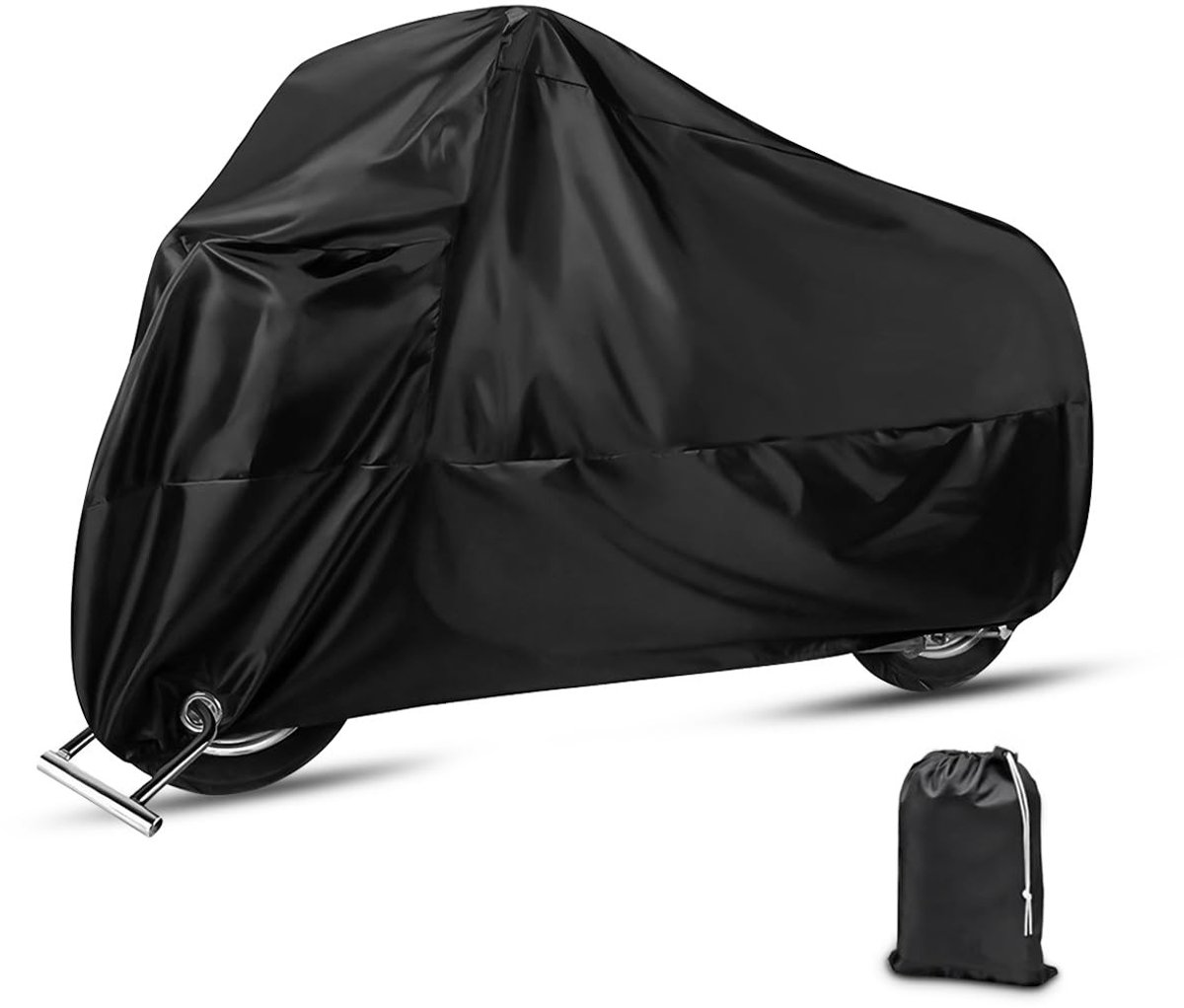 Dailygoods- Motorhoes Waterdicht - Universeel - XXL/XXXL - Anti-UV - Stofbescherming - Zijden Polyester - Afmetingen 265 x 105 x 125 cm - Motorfietshoes