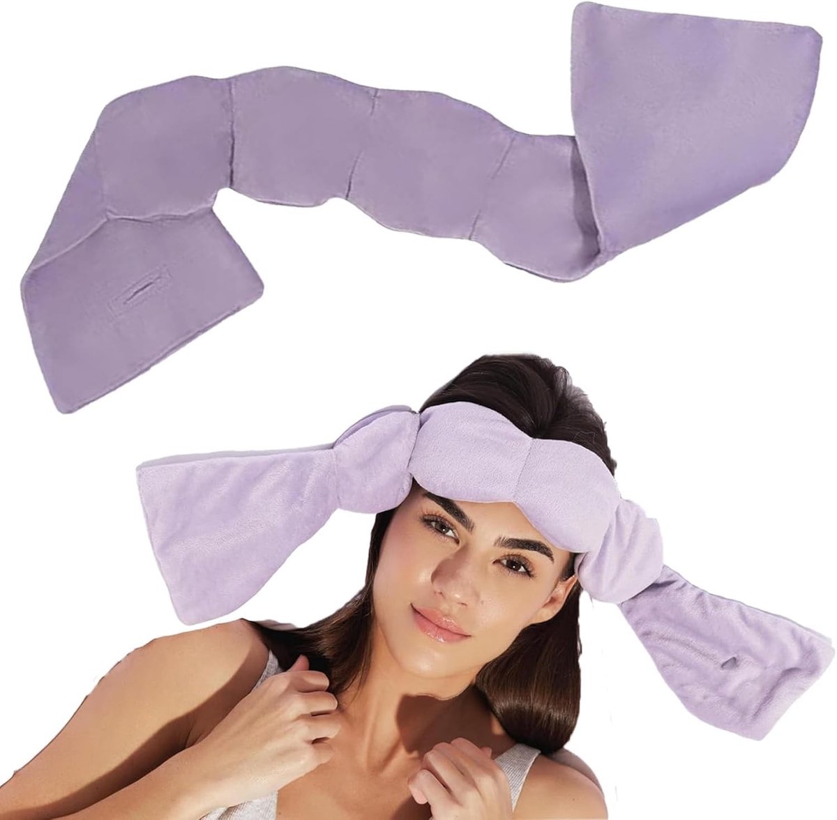 Dailygoods - Comfortabel ontspannend oogmasker, verzwaarde oogmasker, ontspannende oogbedekking, verzwaarde slaapmasker, zwaartekrachtparel, verlichting van vermoeidheid, 270 g, zachte stof, bevordert de slaap