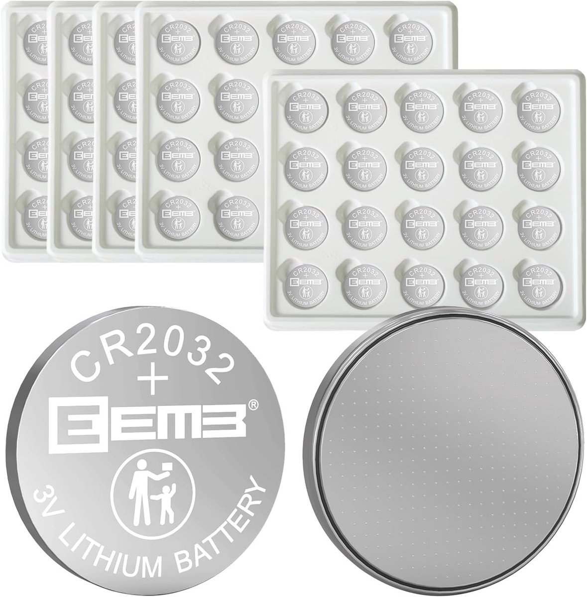 Thijox - 100 Pack CR2032 Batterijen 3V Lithium Knopcel Batterij voor Horloges, Rekenmachines, Medische Apparaten, Sleutelhangers en Meer