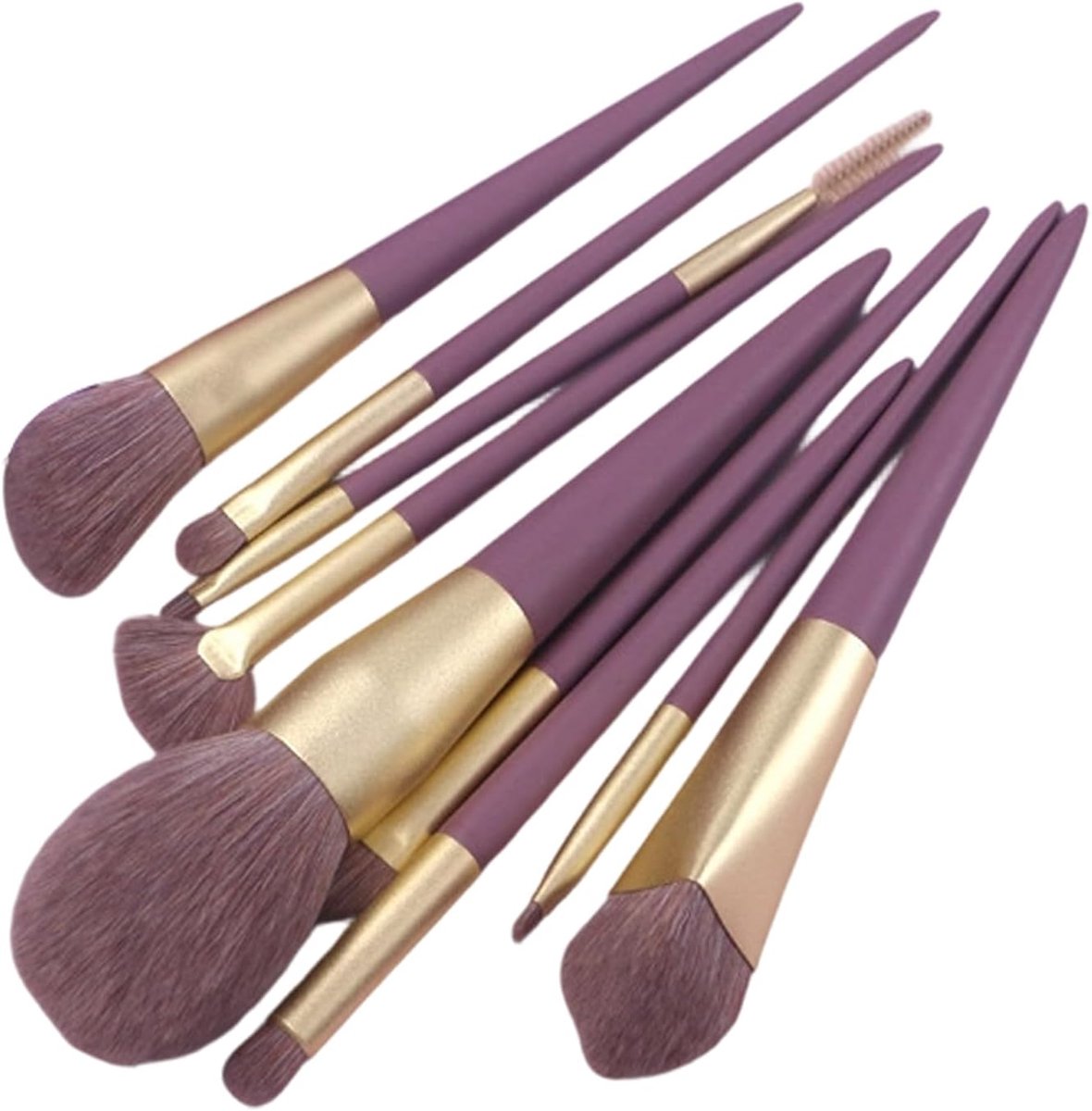 Thijox - 9-delige Make-up Kwasten Set - Antislip Gezichtsborstels voor Perfecte Gezichtsmake-up, Ogen, Wenkbrauwen en Wimpers | Luxe Schoonheidsset vo
