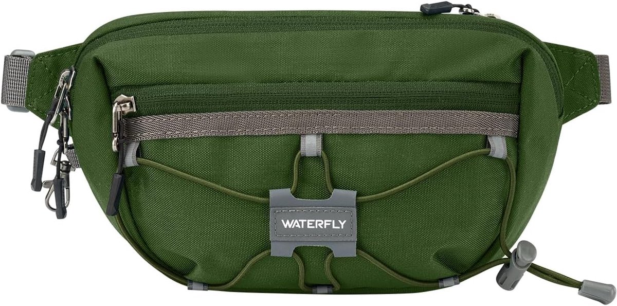 Thijox - Waterfly Heuptas - Verstelbare Riem, Crossbody Borstas met RFID-Blokkering, Anti-Diefstal, Geschikt voor Dames en Heren, Perfect voor Reizen,