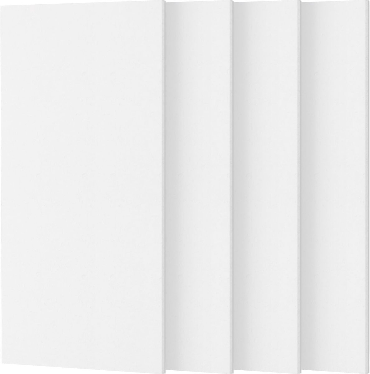 Dailygoods- Akoestische Panelen Zelfklevend - Geluidsisolatieplaten - Akoestische Wanddecoratie - Akoestisch Schilderij - 4-Pack 112x55 cm - Duurzaam Polyestervezel - Geluidsisolatiepanelen