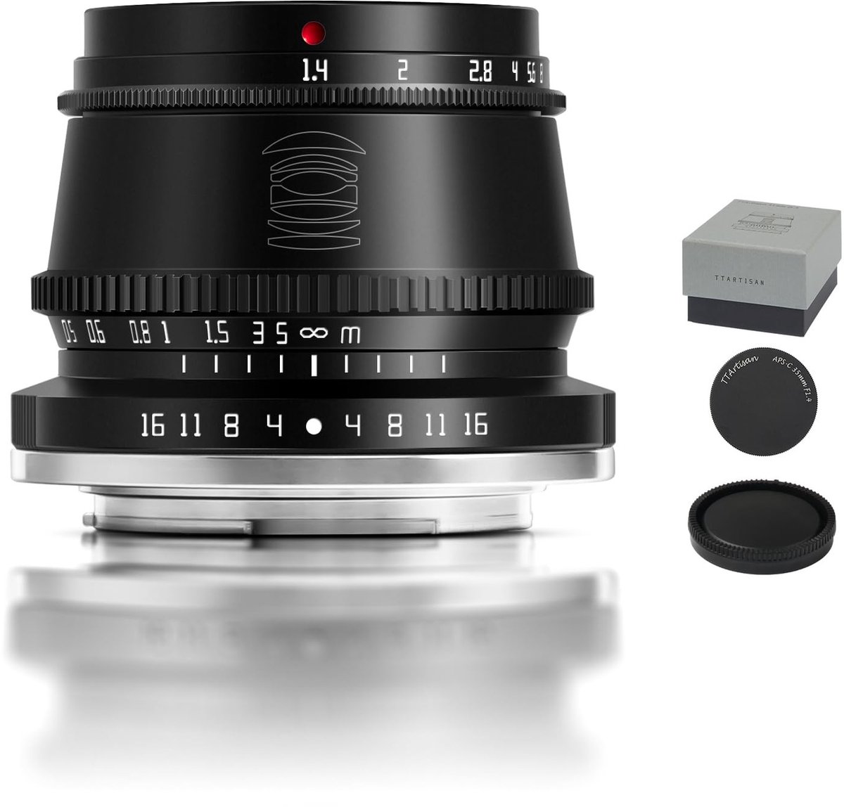 Dailygoods- Lens 35 mm F1.4 - Handmatige Focus - M43-Mount - Prime-Lens - Bokeh - Professionele Beeldkwaliteit