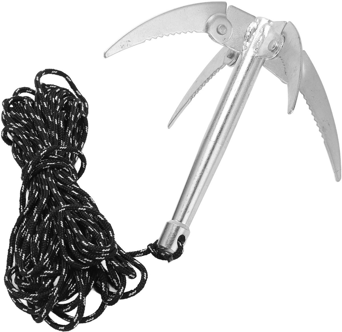Dailygoods - Opvouwbare Onkruidverwijderaar van Roestvrij Staal met 10m Touw