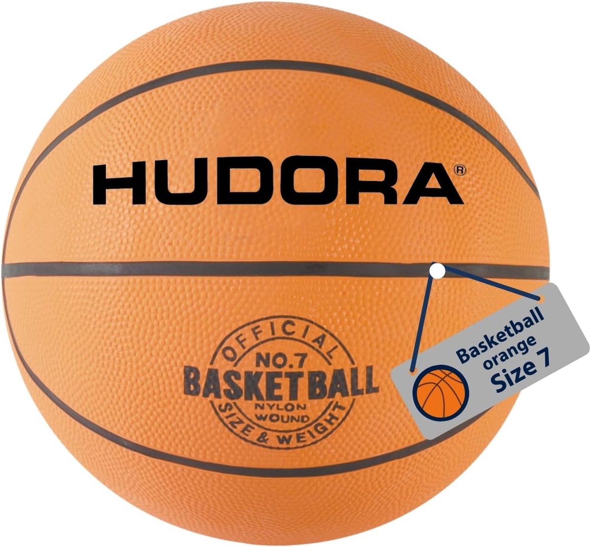Thijox - Basketbal Outdoor Maat 7 Oranje - Duurzame Sportbal voor Buiten, Ideaal voor Wedstrijden en Recreatief Spelen, Geschikt voor Kinderen en Volw