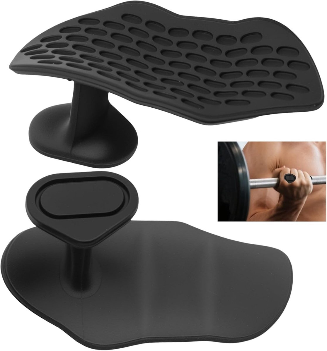 Ergonomische Fitness Handgrepen voor Gewichtheffen, Antislip Grip voor Mannen en Vrouwen, Ideaal voor Krachttraining en Gymgebruik