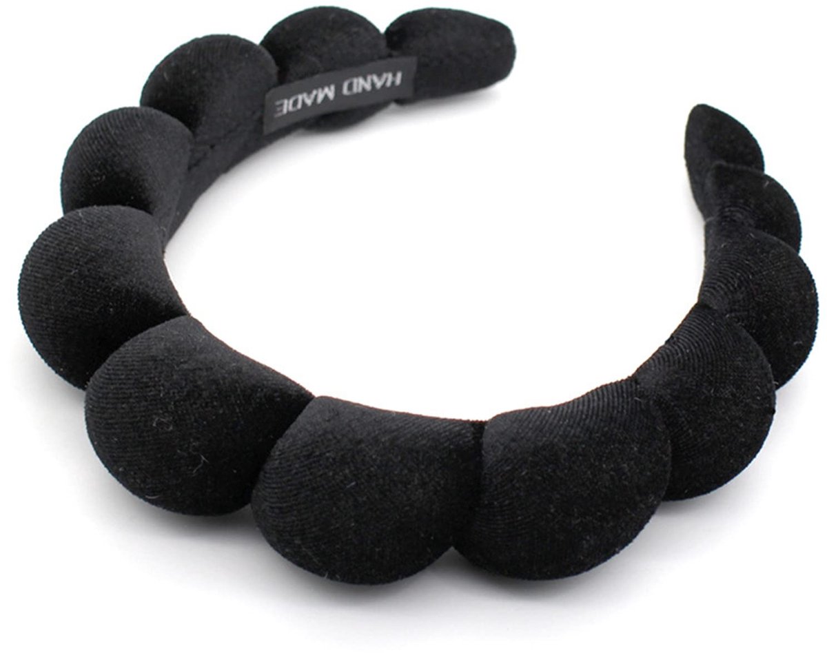 Hoofdband skincare - Haarband - Gezichtsreiniging - Make up afhalen - Headband for skincare - Haar uit gezicht houden - Beauty accessoire - Zwart - Jonyx
