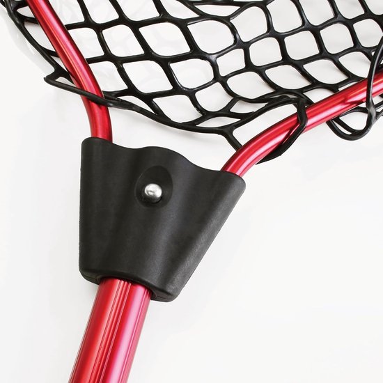 Schepnet Rubber - Visnet Aluminium - Vissen Vangen - Visvriendelijk Net - 128 cm - Zwart — afbeelding 4