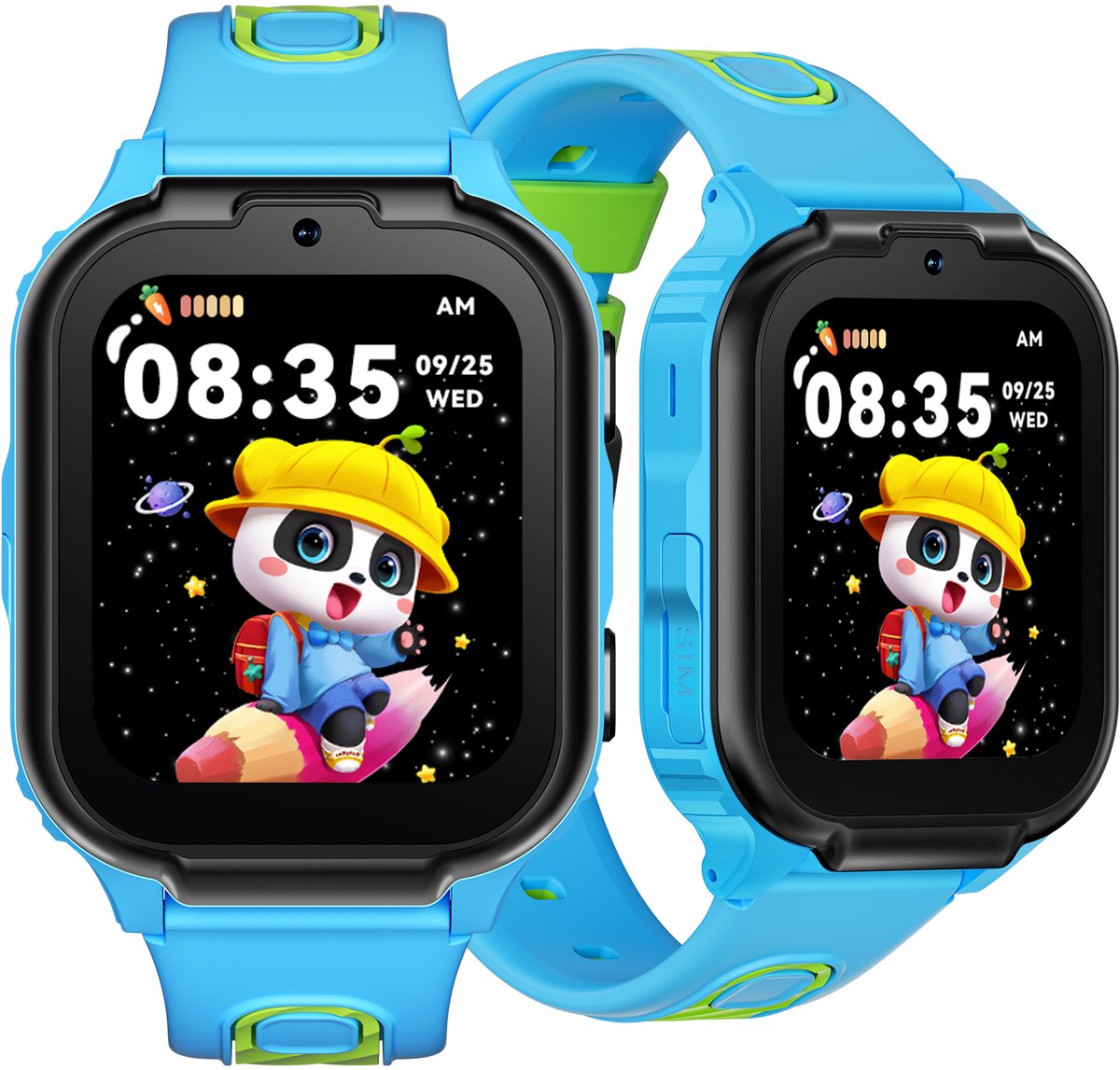 DOOGEE Anyscene S1 4G - GPS Horloge Kind - Smartwatch Kinderen - Video oproepen - Android OS - 1.83" IPS Scherm - 1GB+8GB - 800mAh - GPS/LBS/WiFi Locatie - Hartslag & Bloeddruk Monitor - IPX7 Waterdicht - Geschikt voor iPhone en Android - Blauw