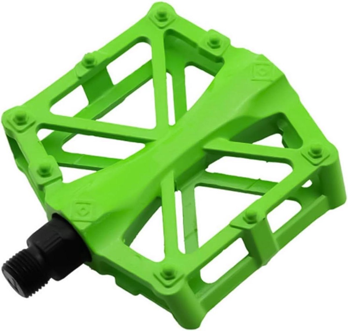 Fietspedalen Aluminium - MTB Pedalen - Fietsen Onderdelen - Antislip Grip - 98 x 91 mm - Groen