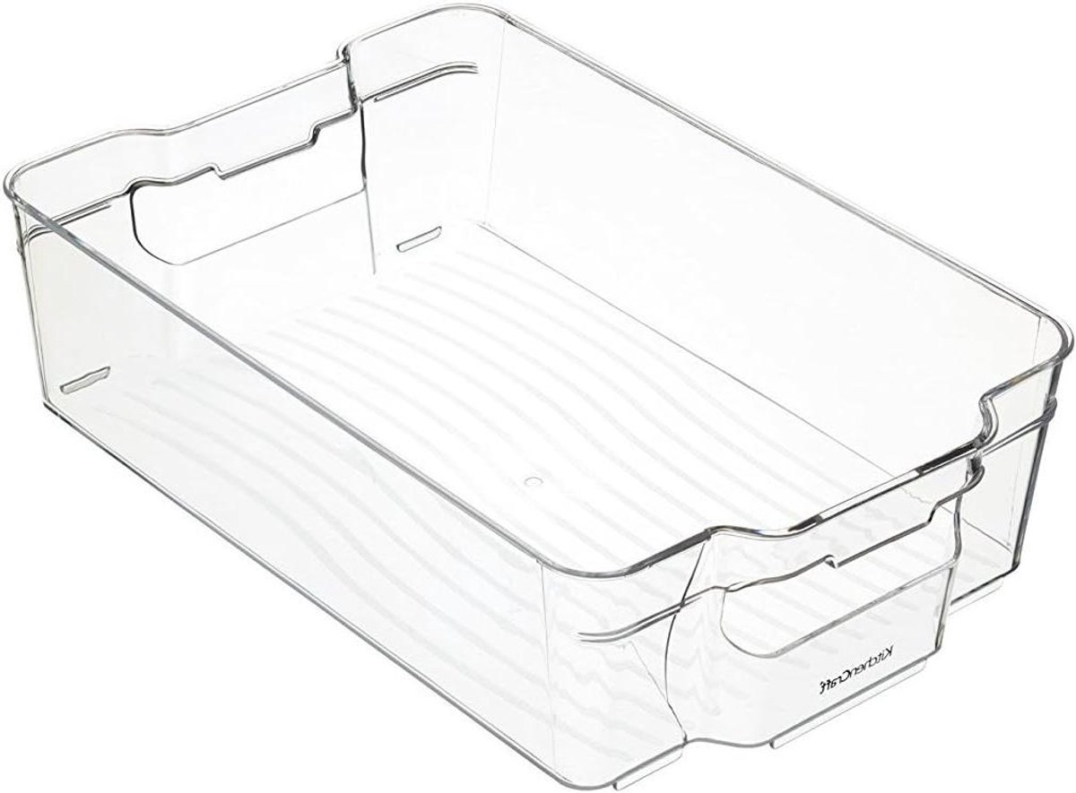 Voedselcontainer - Opbergbakje - Keuken Organiseren - Stapelbaar BPA-vrij - 21 x 315 cm - Transparant