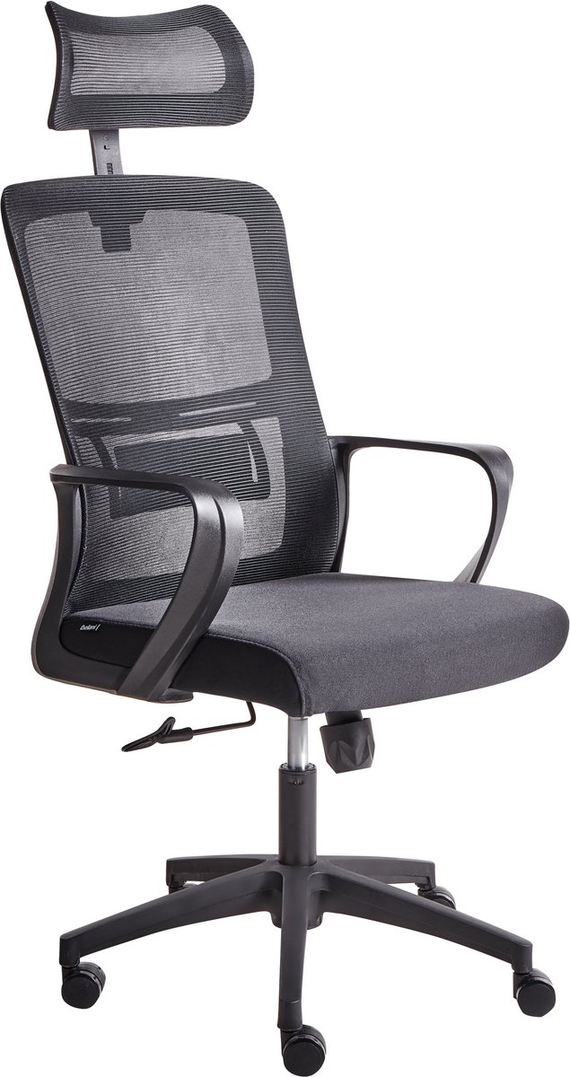 Beliani MONARCH - Bureaustoel - Zwart - Stof
