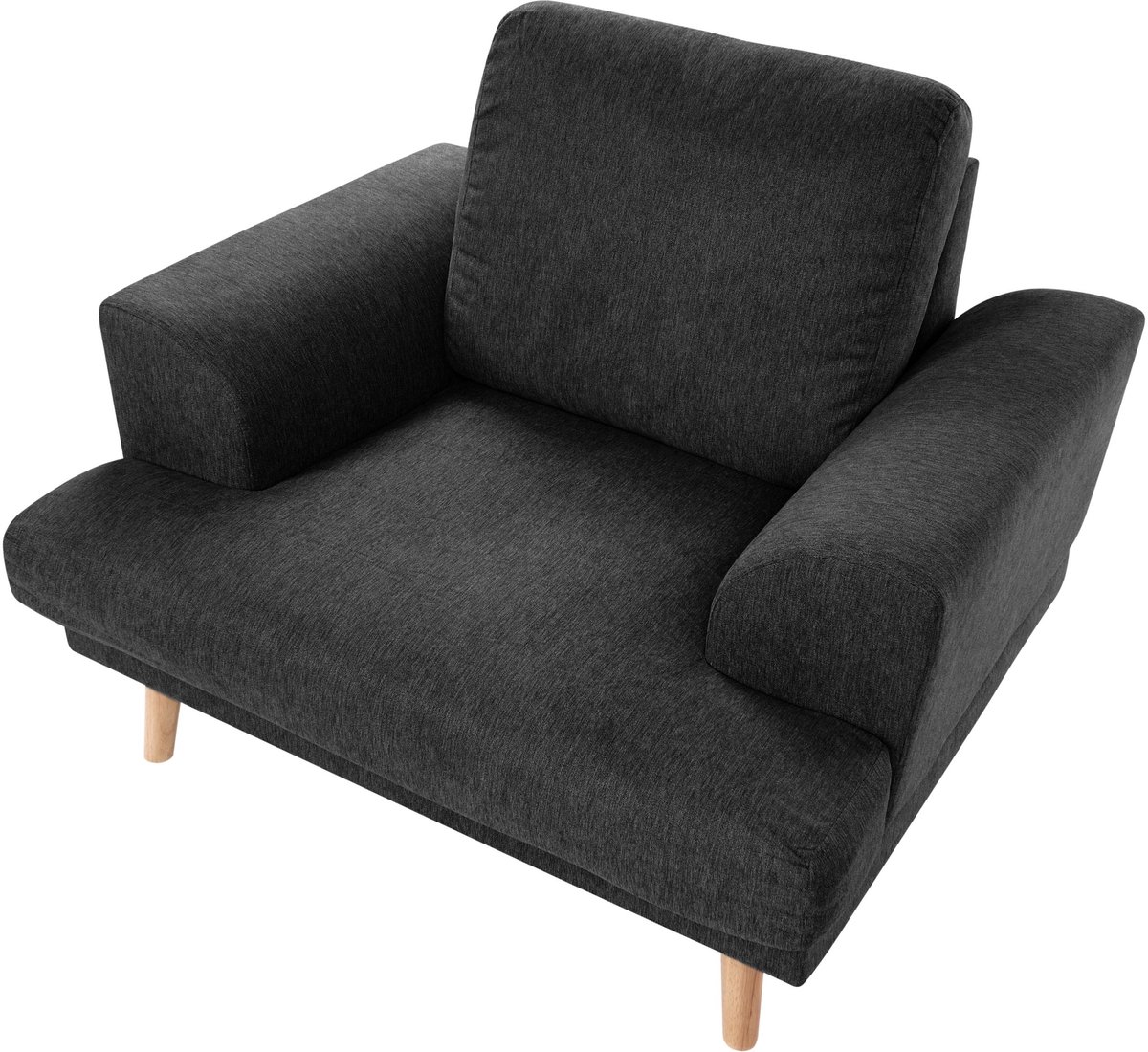 KILDAL - Fauteuil - Zwart - Polyester