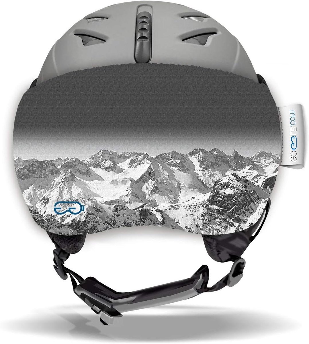 Vizier Beschermhoes - Helm Cover - Wintersport Bescherming - Eenvoudig Met Eén Hand - Eenheidsmaat - Vizor Mountains