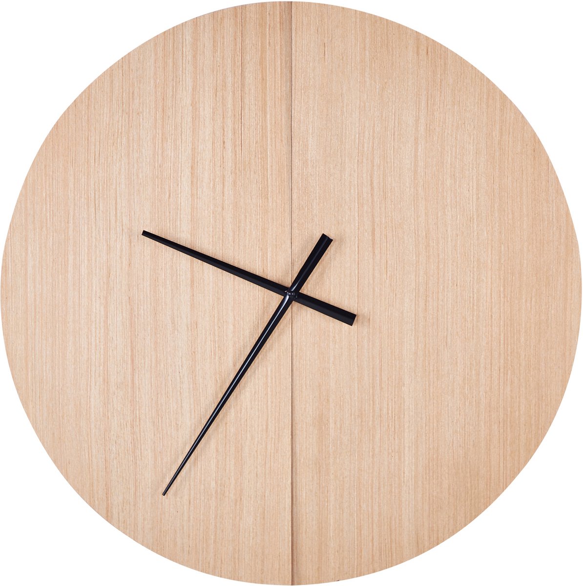 CABIC - Wandklok - Lichthout - MDF