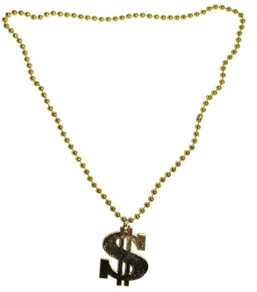 Dollar ketting goud