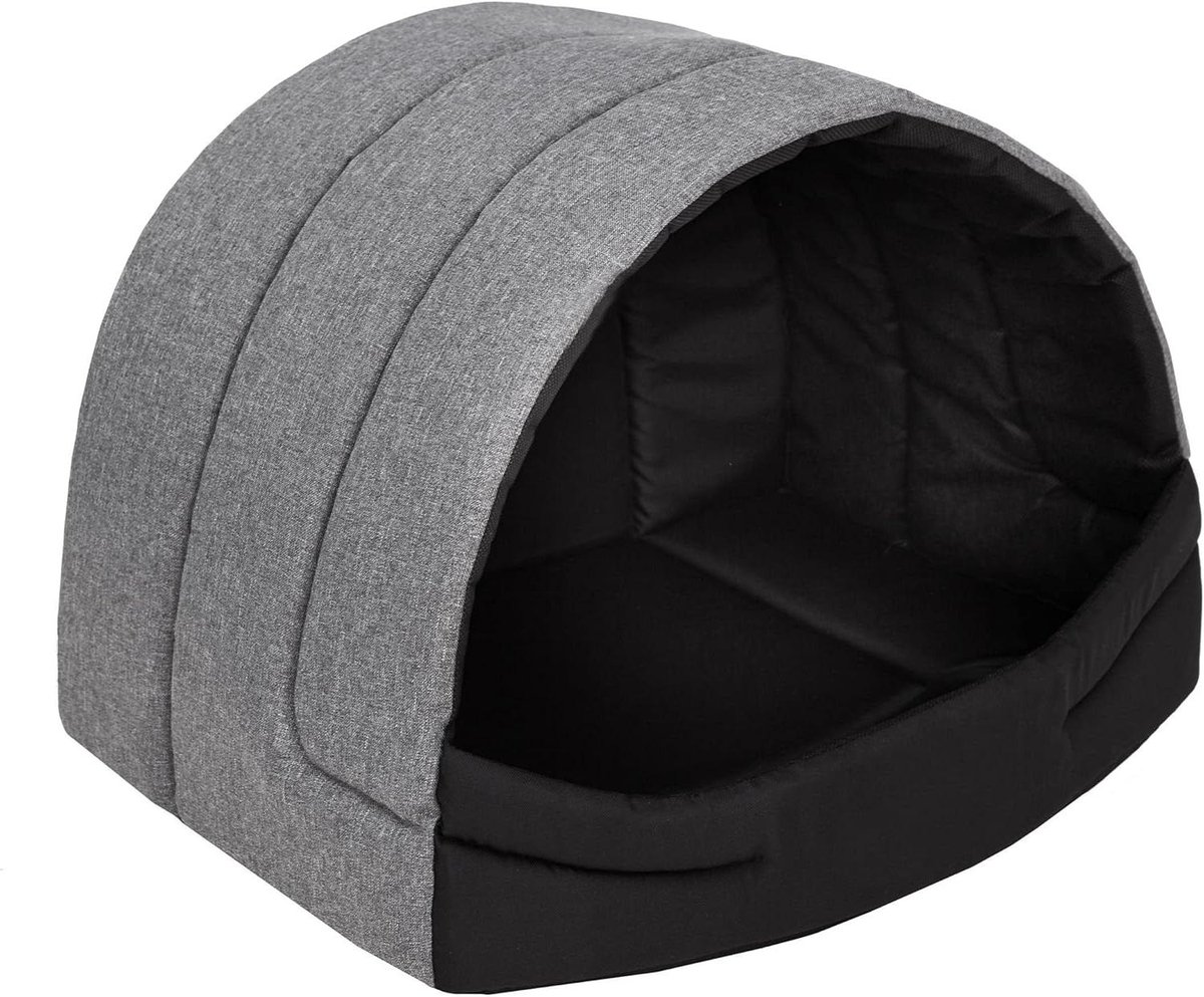 Huisdier Mand - Slaapmand Hond - Rustige Slaapplek - Grote Ingang - 50x38 cm - Grijs