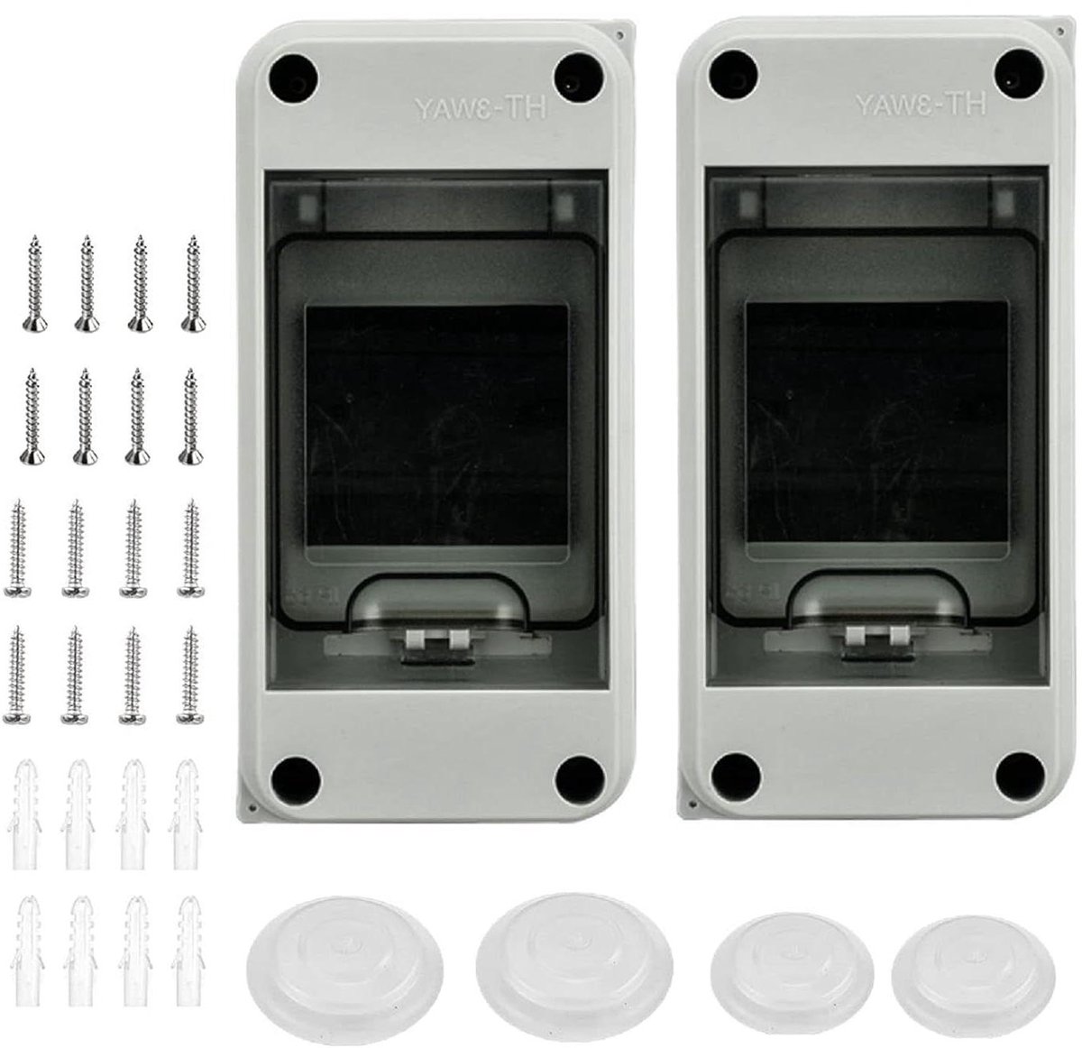 Zekeringkast Opbouw - Verdeelkast Buiten - Veilige Stroomvoorziening - IP65 Waterdicht - 3 Modules - Grijs
