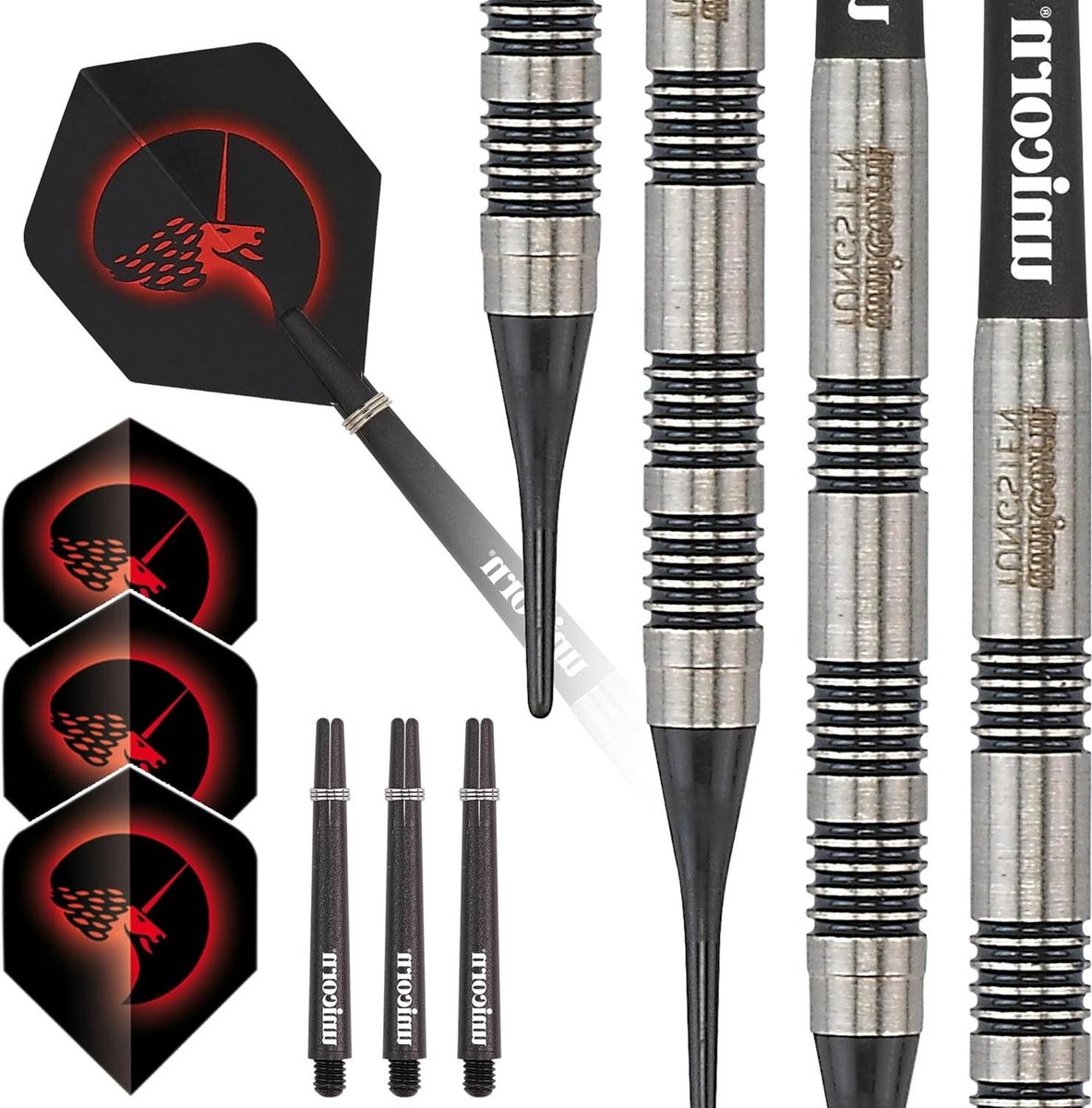 Stalen Darts - Dartpijlen Set - Precisie Werpen - Compact Wolfram Design - 17 gram - Meerkleurig
