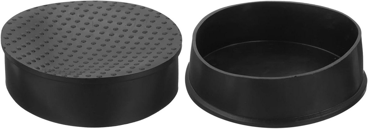 Stoelpootdoppen - Meubeldopjes - Vloerbescherming - Niet-vervormbaar PVC - 120 mm - Zwart