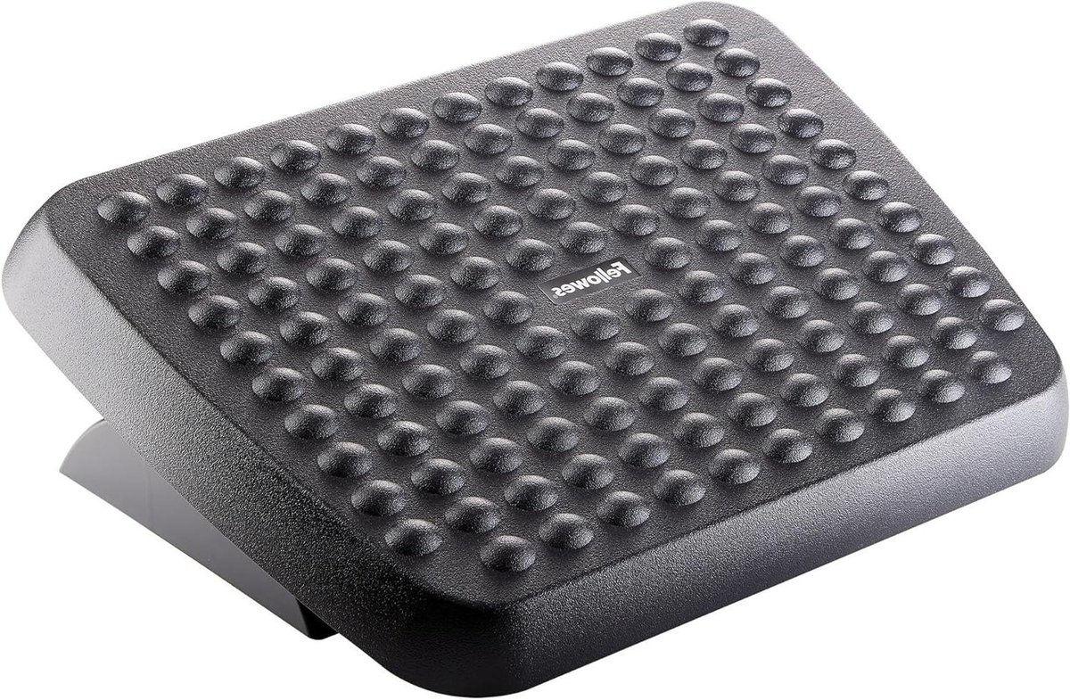 Voetensteun Bureau - Ondersteuning Voeten - Comfortabel Zitten - Verstelbare Hoogte - 45.5 cm - Zwart