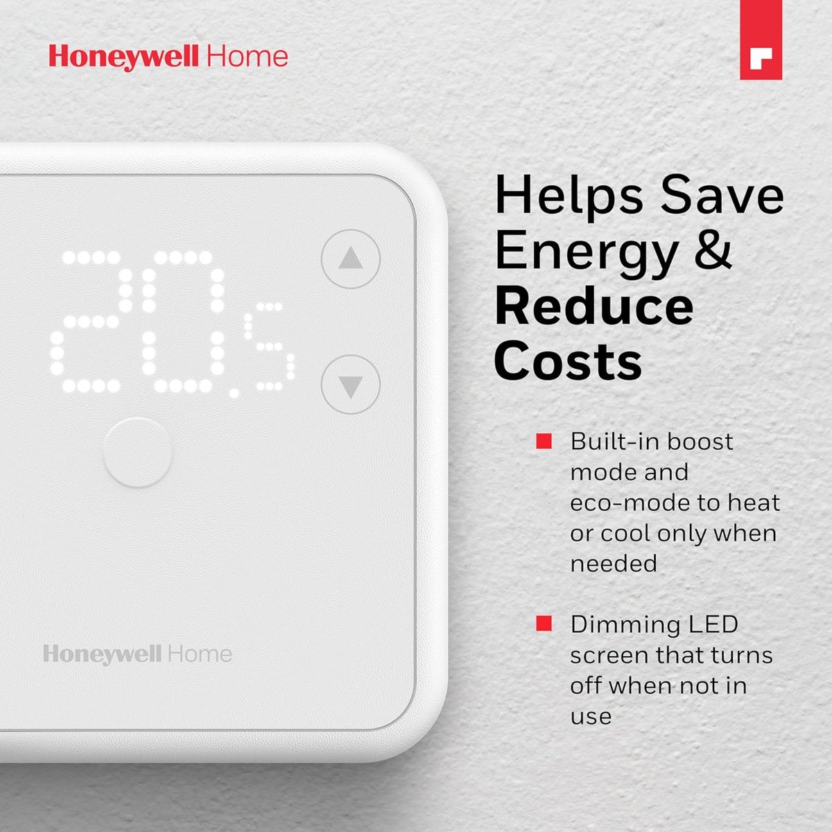 Thijox - Honeywell Home DT3 Bedrade Thermostaat - Ruimtethermostaat voor Verwarmingsregeling - Energiezuinige LED - Wit - Eenvoudig in Gebruik - Moder – foto 5