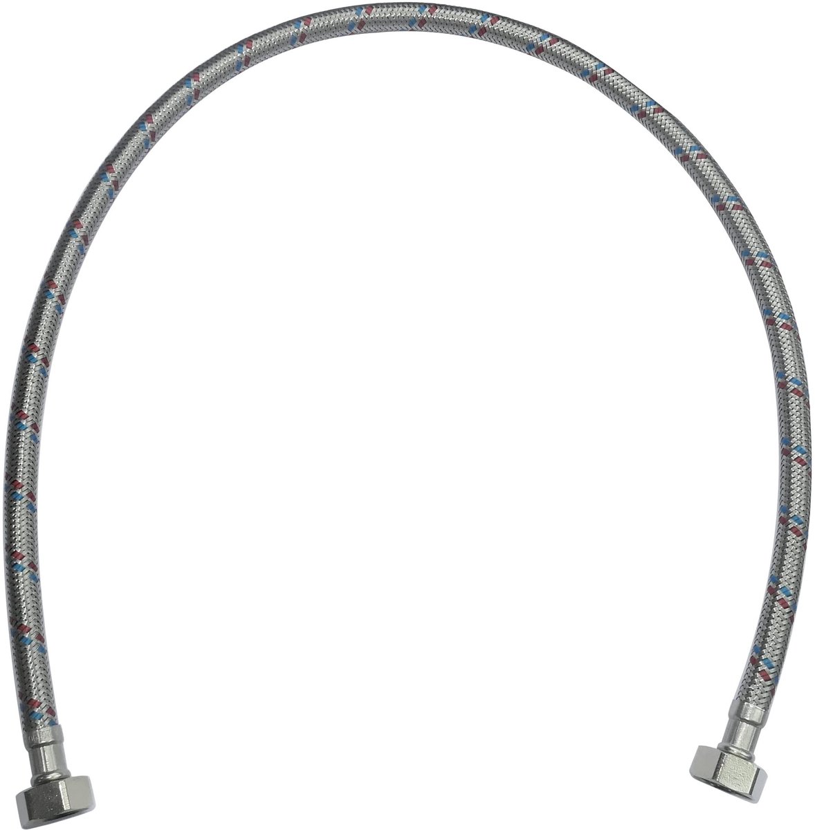 Dailygoods- Aansluitslang 800 mm - Flexibel - Vrouwelijk/Vrouwelijk - Rubber - Maximum druk 1 MPa - Buitendiameter 12 mm - Gemiddeld debiet 32 l/min - Kraanslang