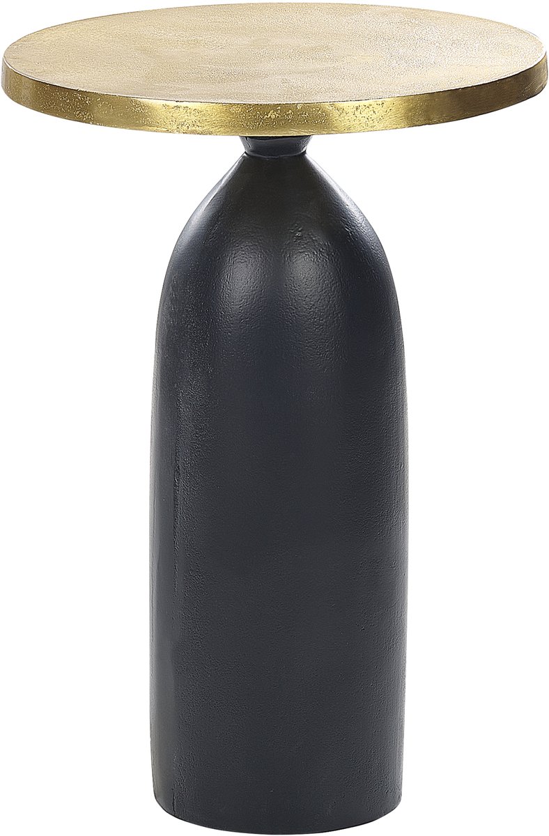 Beliani TEKAPO - Bijzettafel - Goud - Aluminium