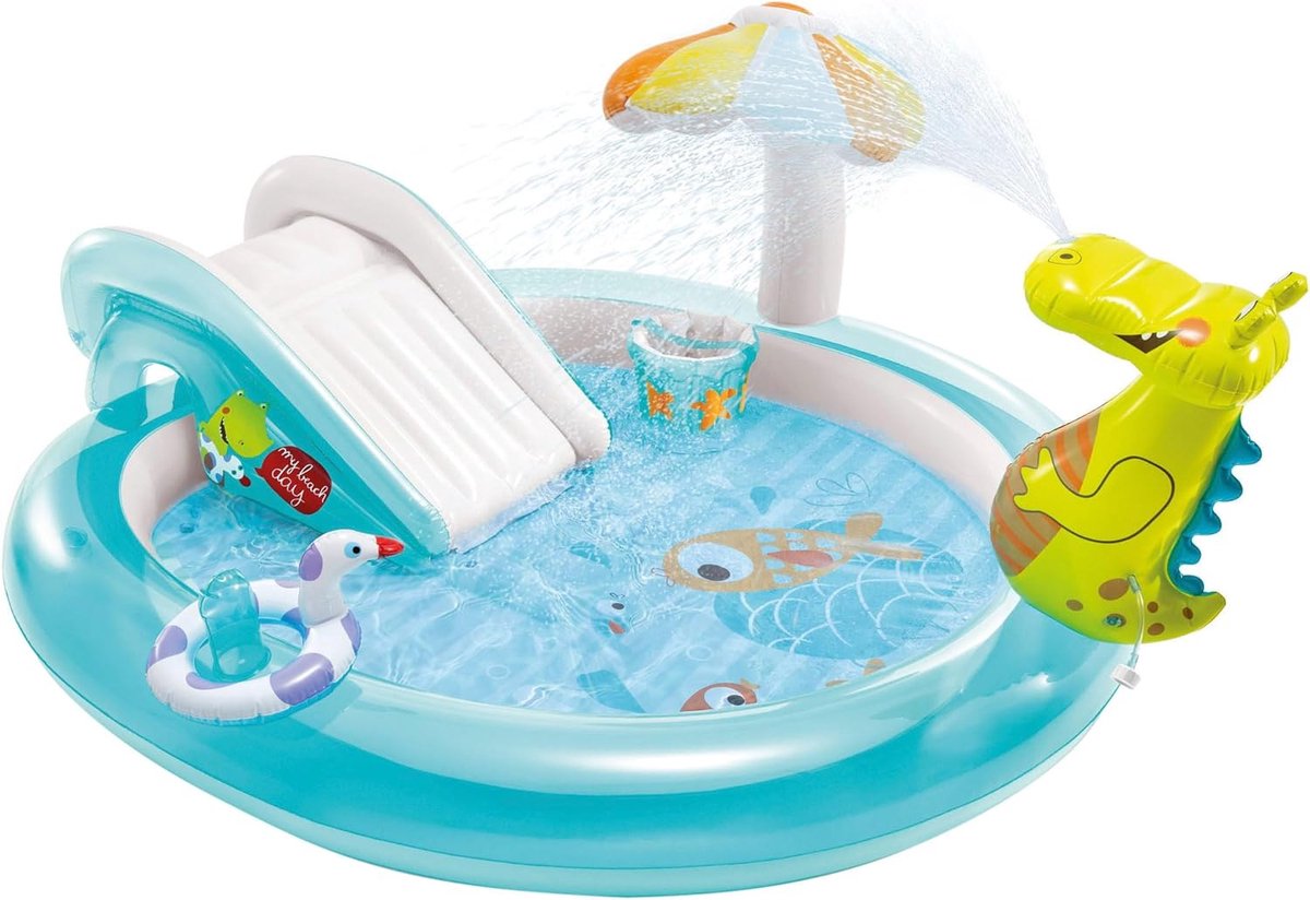 Peuter zwembad met glijbaan - GATOR PLAY CENTER - speelplezier voor peuters Peuter zwembad met glijbaan