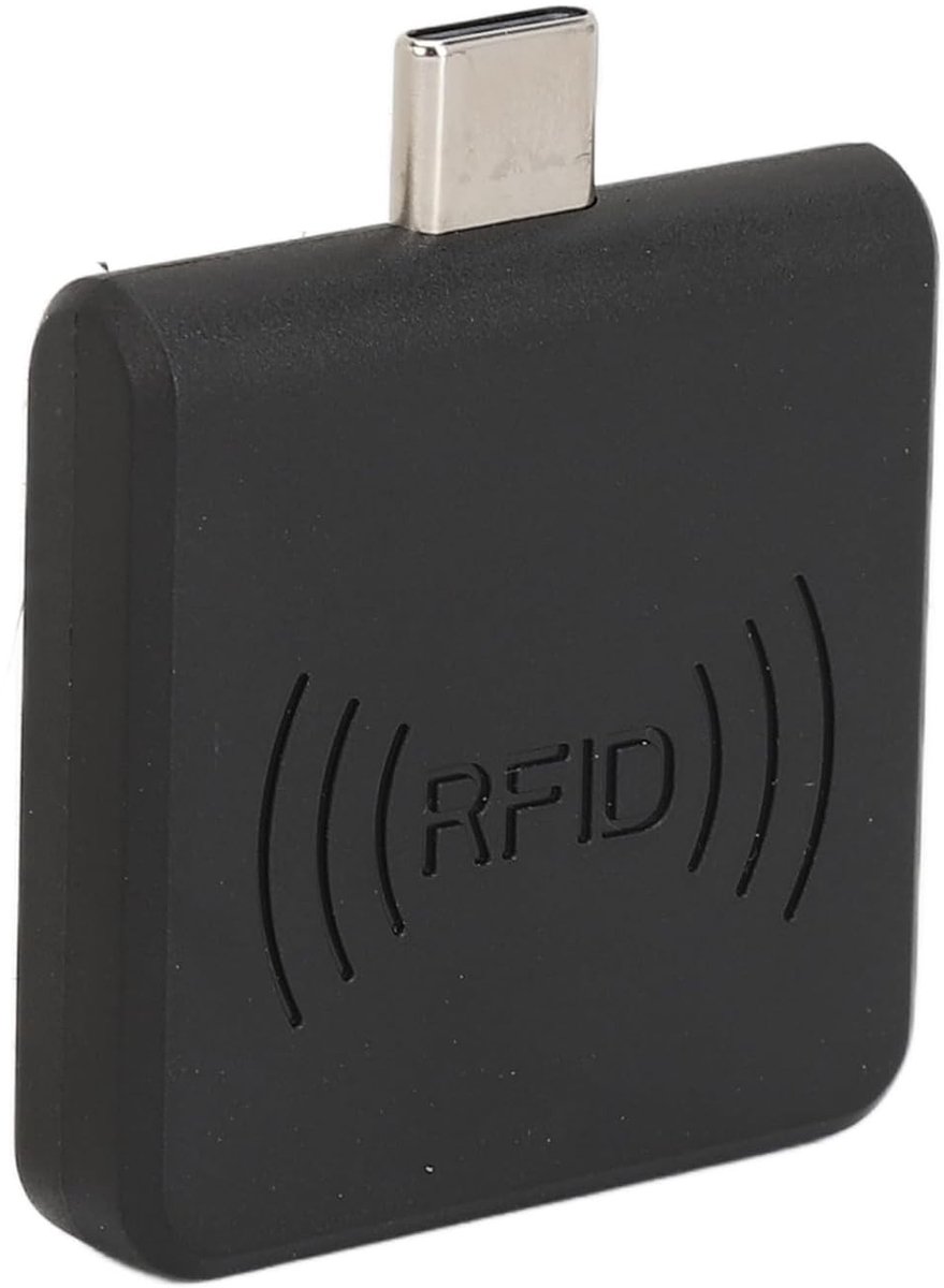 RFID Kaartlezer 13,56 MHz voor MFS50S70 en 14443A-protocol, Contactloze Type C Lezer voor Mobiele Telefoons, Ideaal voor Betalingen en Toegangscontrole