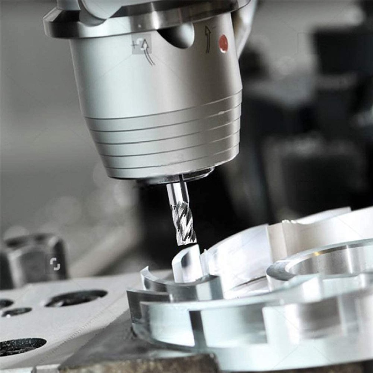 5 Stuks HSS CNC Draaibank Rechte Schacht 4 Snijkanten Freesboor Gereedschap 4/6/8/10/12mm voor Precisiewerk