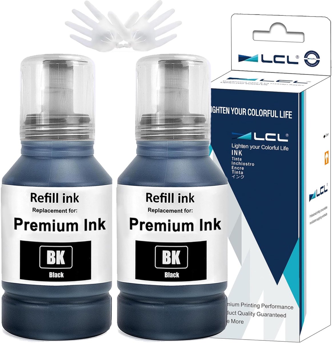 Inktfles voor Epson EcoTank - Hoge capaciteit - 2-pack - Ideaal voor langdurig printen - ShopVlot